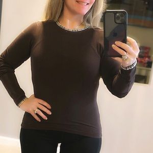 Burberry long sleeve top shirt Small